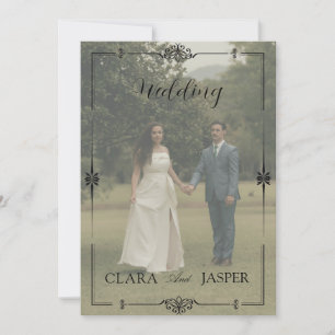 Invitación Boda Minimalista Moderna Llena de Fotos
