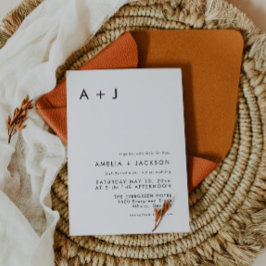 Invitación Boda Minimalista moderno