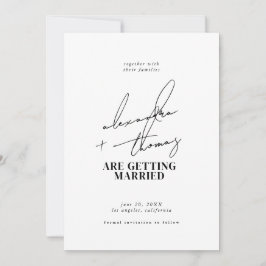 Invitación Boda Minimalista moderno