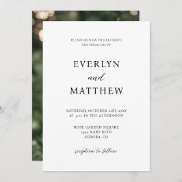 Invitación Boda Minimalista moderno
