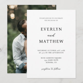 Invitación Boda Minimalista moderno