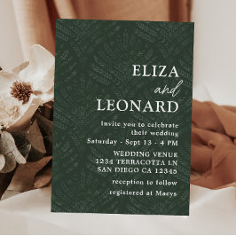 Invitación Boda Minimalista moderno de Bohemia Evergreen
