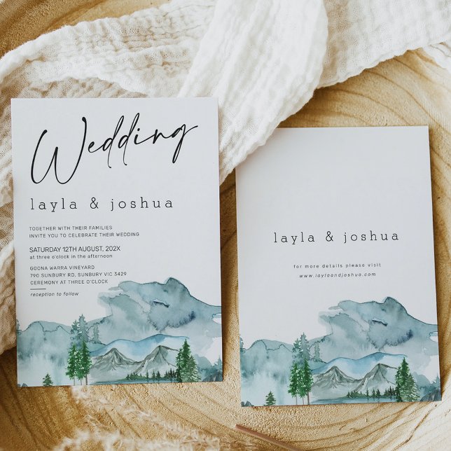 Invitación Boda Minimalista moderno de Wilderness (Subido por el creador)