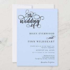 Invitación Boda Minimalista moderno y elegante