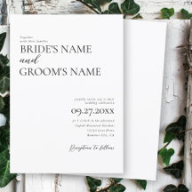 Boda minimalista moderno y simple