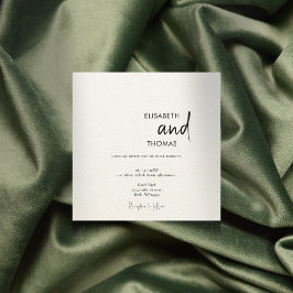Invitación Boda minimalista moderno y simple