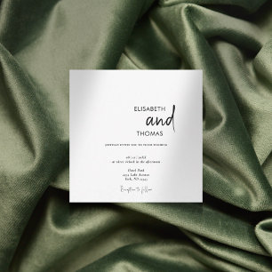 Invitación Boda minimalista moderno y simple