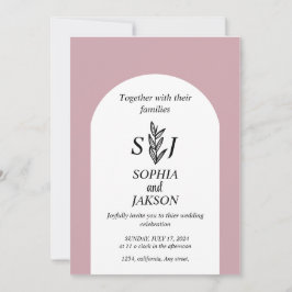 Invitación Boda Minimalista sencillo dulce