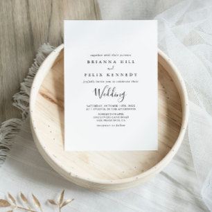 Invitación Boda Minimalista simple