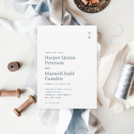 Invitación Boda minimalista simple moderna