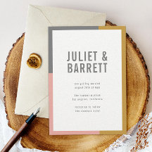 Boda mínimo de bloque de color Premium