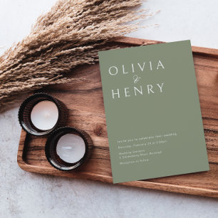 Invitación Boda mínimo de sabios modernos