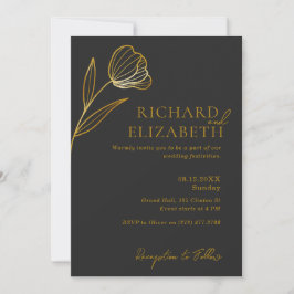 Invitación Boda Mínimo del Boho Botánico Floral