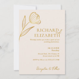 Invitación Boda Mínimo del Boho Botánico Floral