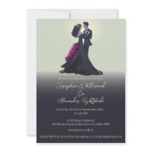 Boda mínimo para los amantes góticos románticos