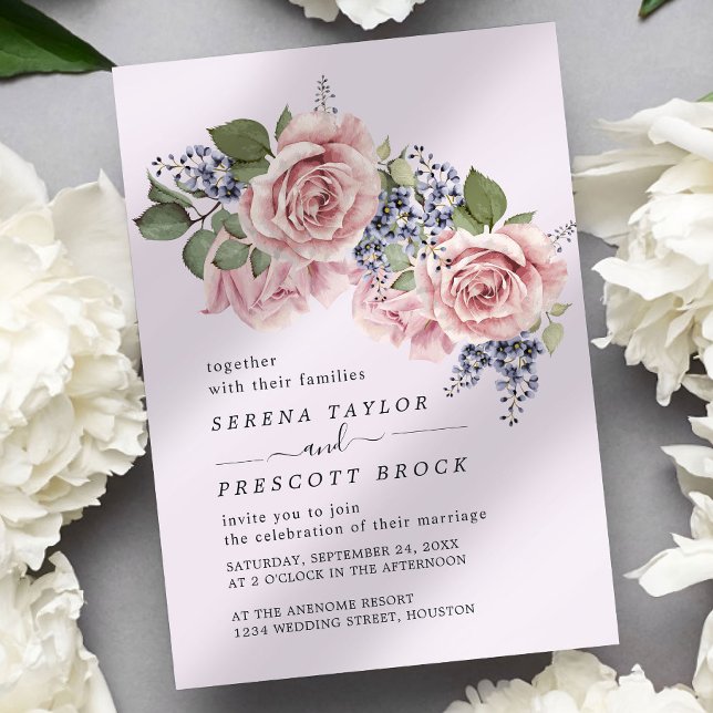 Invitación Boda mínimo Rosy (Subido por el creador)