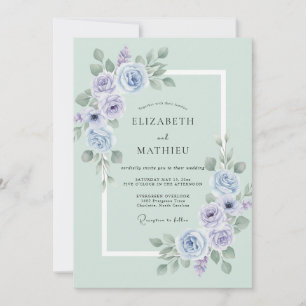 Invitación Boda Mint Verde Pacífico de Primavera