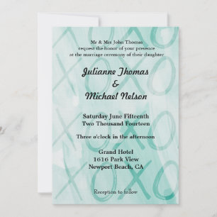 Invitación Boda Mint XOXO