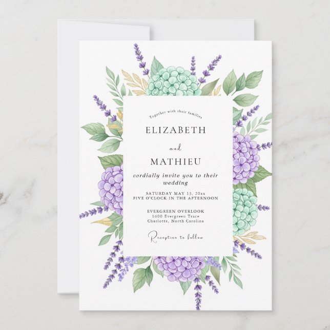 Invitación Boda Misteriosa de Invierno con Carbón (Anverso)
