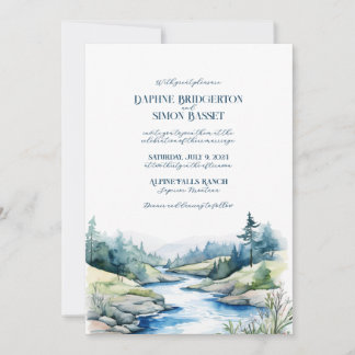 Invitación Boda Misty Mountain
