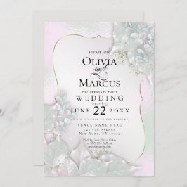 Invitación BODA | Misty Pink Pearl Shimmer