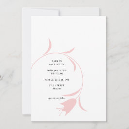 INVITACIÓN BODA MOD PINK TULIP