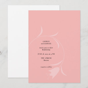 INVITACIÓN BODA MOD PINK TULIP