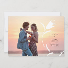 INVITACIÓN BODA MOD PINK TULIP GUARDAR LA FECHA