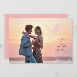 INVITACIÓN BODA MOD PINK TULIP GUARDAR LA FECHA