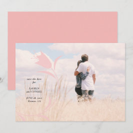 INVITACIÓN BODA MOD PINK TULIP GUARDAR LA FECHA