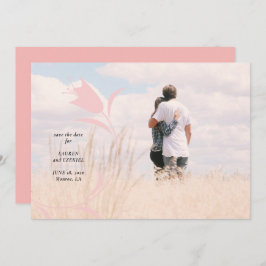 INVITACIÓN BODA MOD PINK TULIP GUARDAR LA FECHA