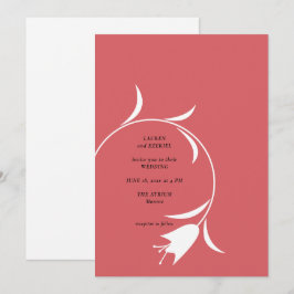 INVITACIÓN BODA MOD WINE TULIP