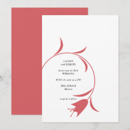INVITACIÓN BODA MOD WINE TULIP