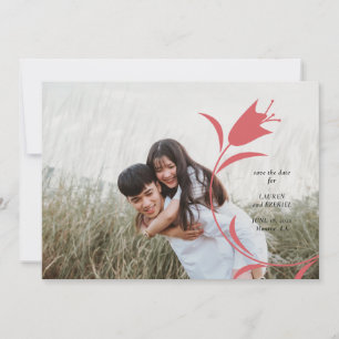 INVITACIÓN BODA MOD WINE TULIP GUARDAR LA FECHA