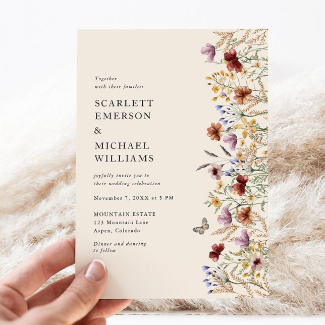 Invitación Boda Moderna Boho (Modern Boho Wedding Invitation
)