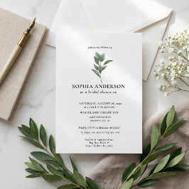 Invitación Boda moderna botánica eucalipto boho