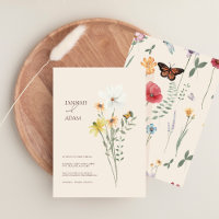 Boda moderna caprichosa de mariposa de flor silves