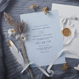 Invitación Boda moderna con estampado ornamentado elegante vi