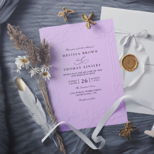 Invitación Boda moderna con estampado ornamentado elegante vi