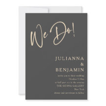 Boda Moderna Elegante Carbón Negro Beige