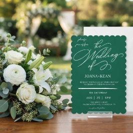 Invitación Boda moderna elegante con monograma