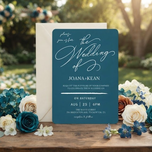 Invitación Boda moderna elegante con monograma (Subido por el creador)