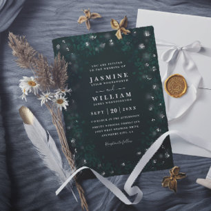 Invitación Boda moderna elegante rústica de jardín boho bajo