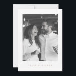 Invitación Boda Moderna Foto Blanco Boho Mousse de Mocha<br><div class="desc">Hermosa invitación de boda boho Mousse de Mocha,  simple,  elegante,  minimalista. Totalmente personalizable con tu foto,  nombres,  fechas,  ubicación y colores para que coincida con el tema de tu boda.</div>