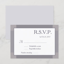 Invitación Boda moderna gris gris blanco Lilac RSVP