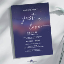 Boda moderna guion noche estrellada caprichosa