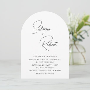 Invitación Boda Moderna Limpia