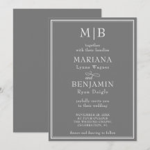 Boda moderna minimalista boho gris