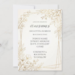 Invitación Boda moderna personalizada