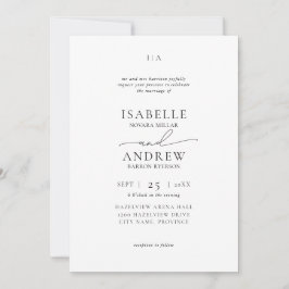 Invitación Boda Moderna y Elegante